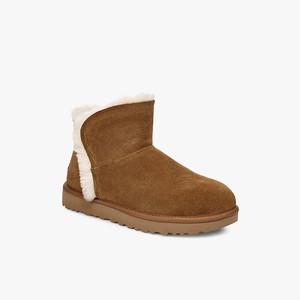 Ugg Classic Mini Fluff High-Low Klassiska Stövlar Dam Bruna (982530KPU)